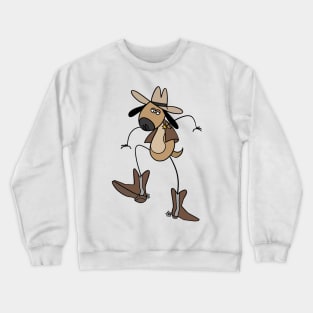 Cowboy Dog Crewneck Sweatshirt